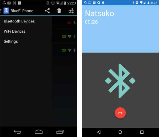 BlueFi Phone app android