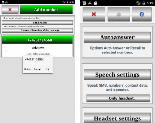 headset answer android app
